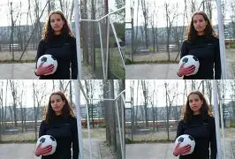 足球场上的足球